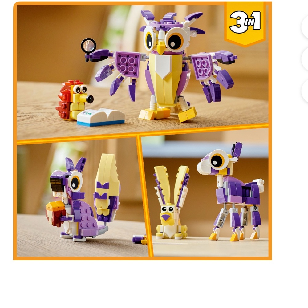 LEGO Creator Animal Set - Purple, Green, Blue - Picture 3 of 7